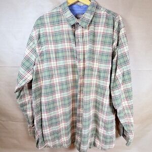 C.E. Schmidt Workwear Mens 2XT Plaid Long Sleeve Shirt 100% Cotton Tall